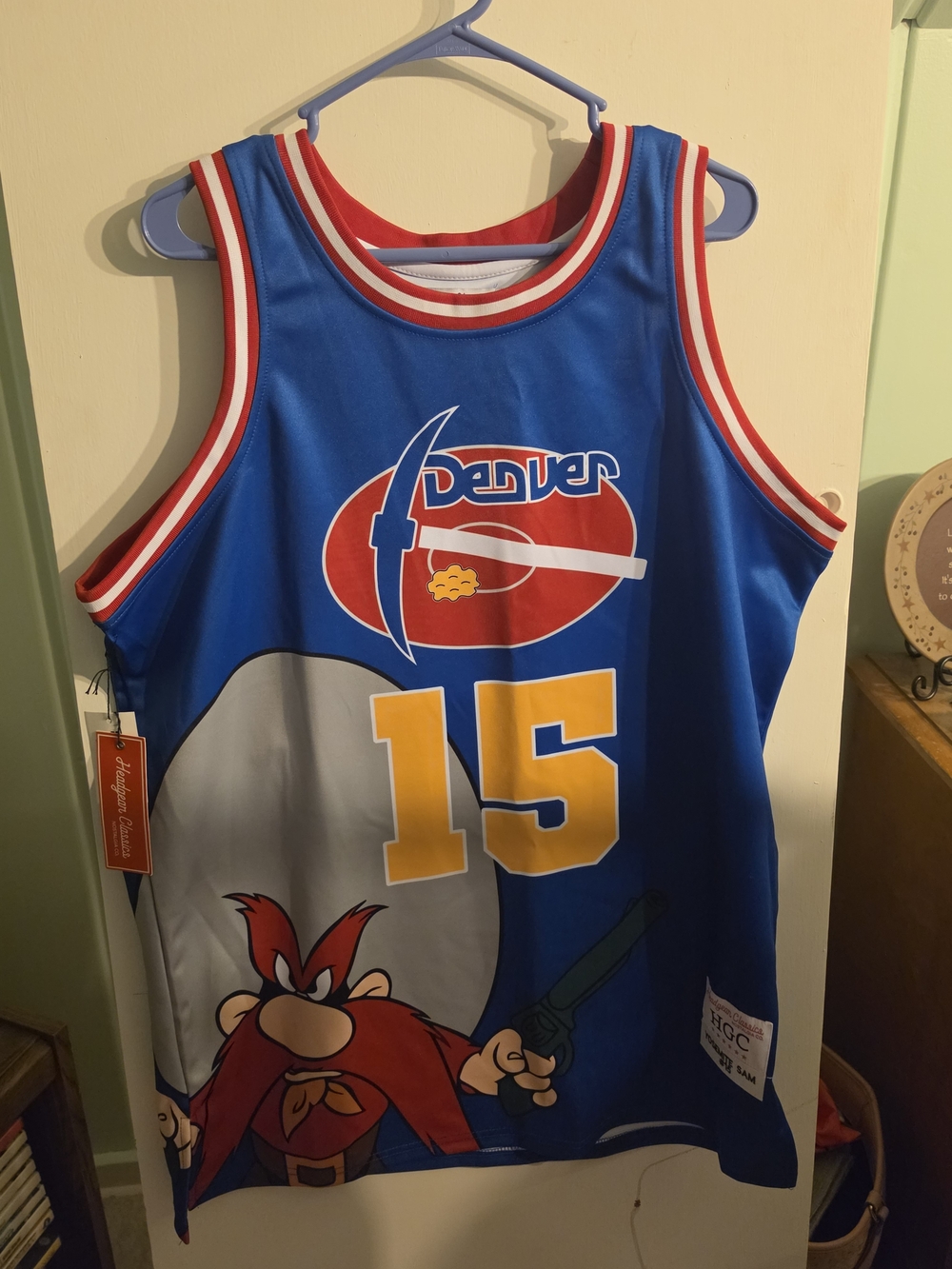 NWT Yosomite Sam Basketball Jersey